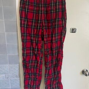 Red Plaid Pajama Pants